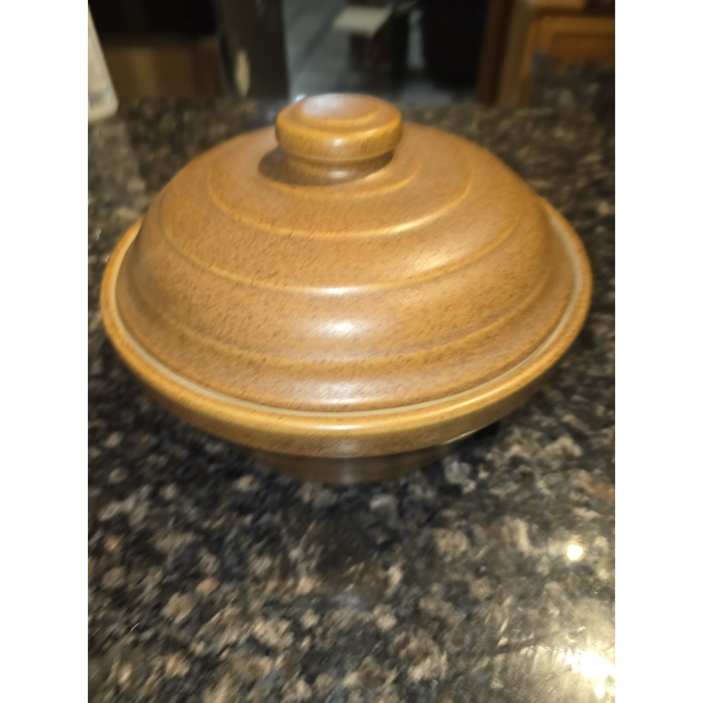 Vintage‎ MONMOUTH ILL USA large Serving Bowl Mojave Brown Speckled 8.5" diameter